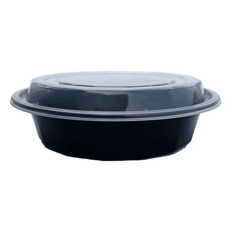 TD F-7024 24OZ Round Plastic Container and Lid