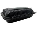 9X6X2.5 Black Hinged Container