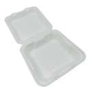 Bagasse Hinged Container 8X8 1-Comp