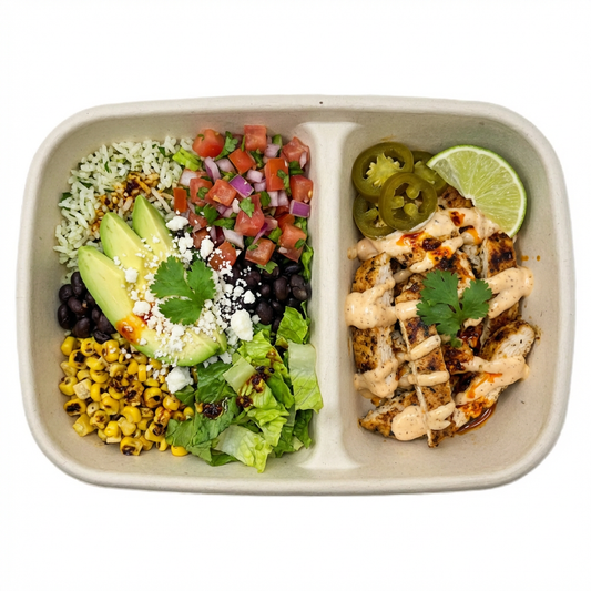2-Compartment Bagasse Tray Natural, 300/CS
