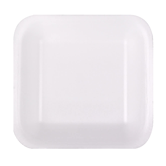 #1S White Foam Tray 5.25x5.25x1/2, 1000/CS