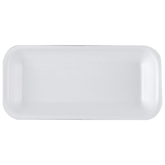 #1.5 White Foam Tray 7 7/16" x 3 3/4" x 7/8", 1000/Case