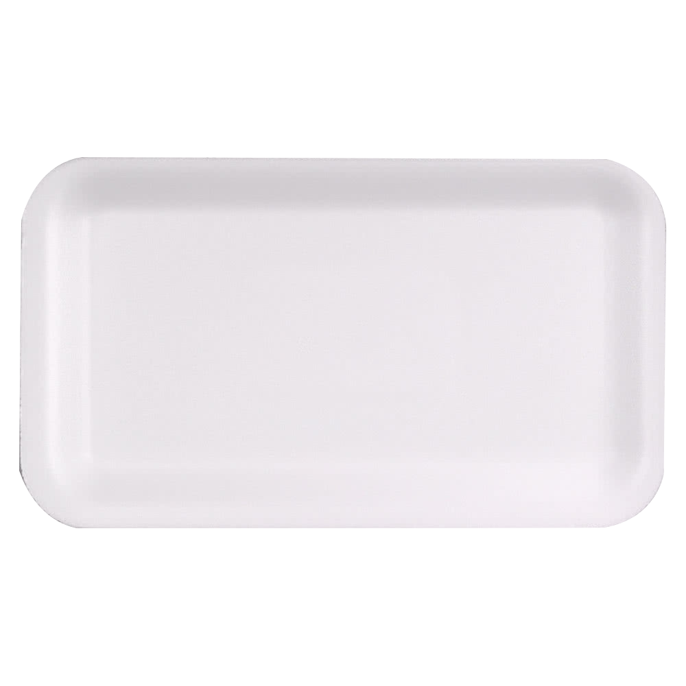 #17S White Foam Tray 8 1/4" x 4 1/2" x 1/2", 1000/CS