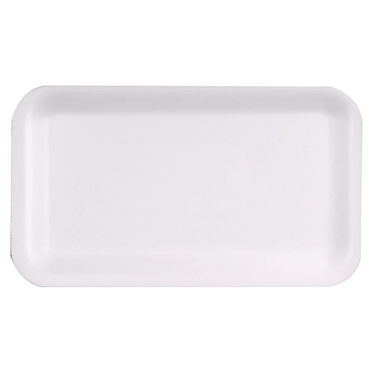 #17S White Foam Tray 8 1/4" x 4 1/2" x 1/2", 1000/CS