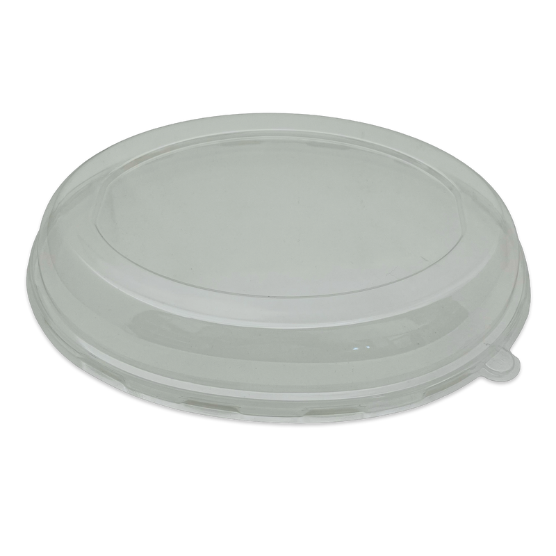 PET-L065D Dome Lid for 26OZ Bagasse Oval Bowl