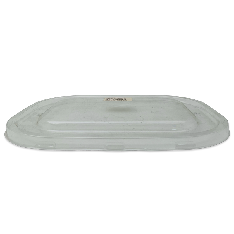 PET Flat Lid for 32/64OZ Rectangle Grab & Go