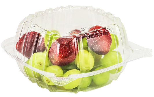 6x6x3 Clear Hinged Container