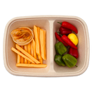 2-Compartment Natural Pulp Tray