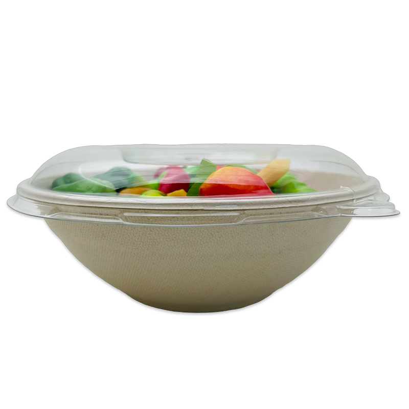 PET Lid for 32OZ Bagasse Bowl Poke