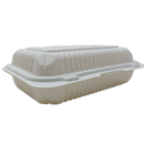 9X6X2.5 White Hinged Container