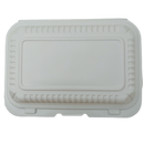 9X6X2.5 White Hinged Container