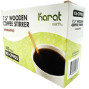 7.5" Wooden Coffee Stirrer Unwrapped