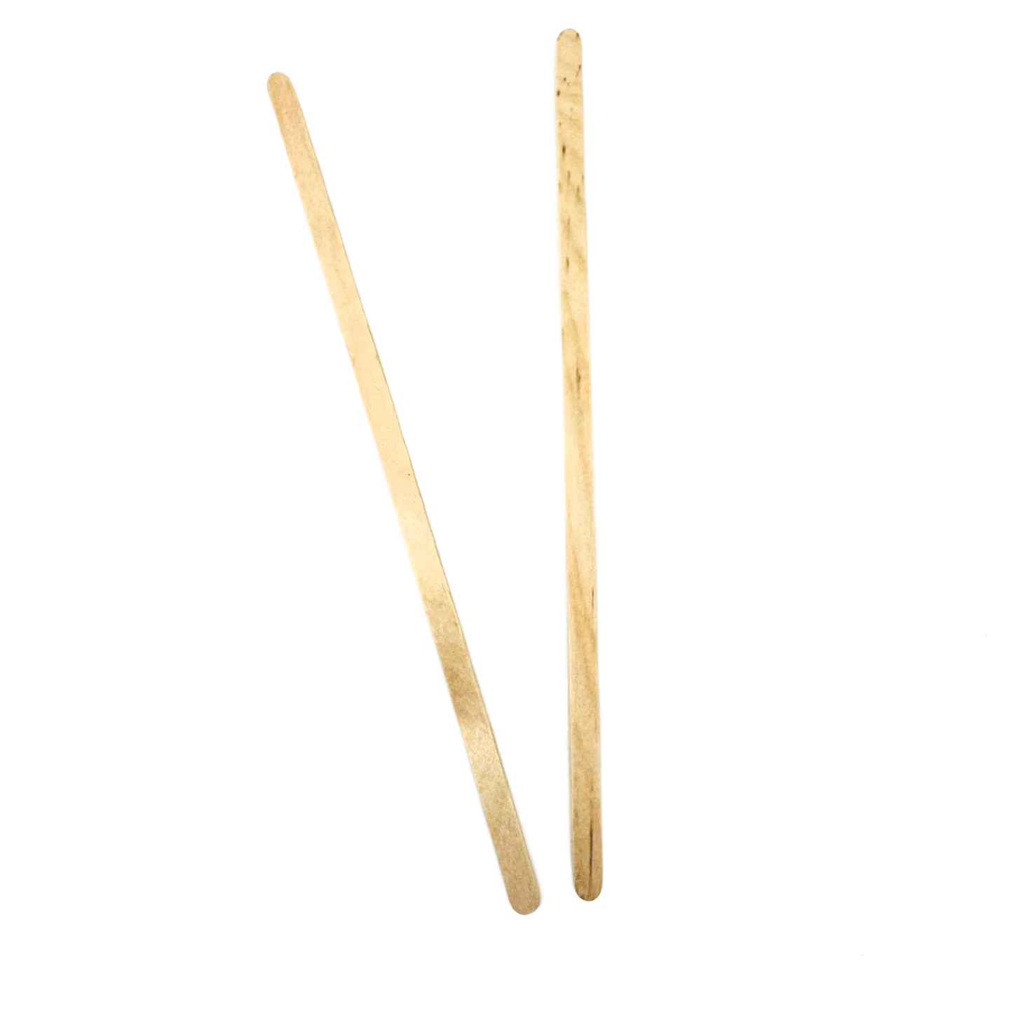 7.5" Wooden Coffee Stirrer Unwrapped