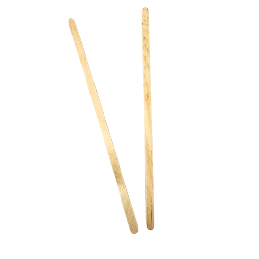 7.5" Wooden Coffee Stirrer Unwrapped
