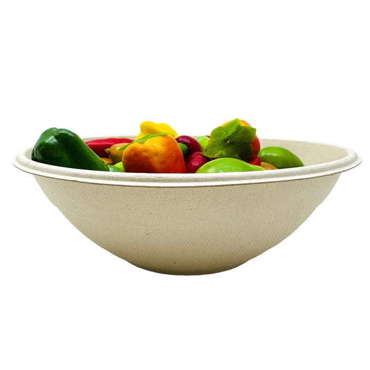 32OZ Bagasse Bowl Poke, 500/CS