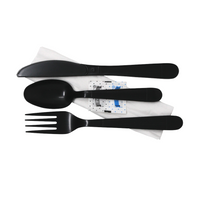 Cutlery Kit Heavy-Weight PP [BLACK]