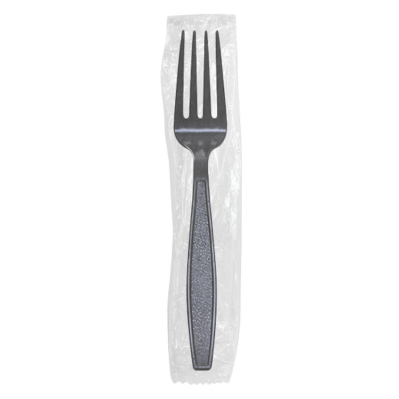 Wrapped Fork Heavy-Weight Black PP
