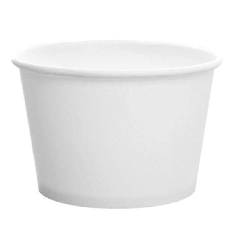 8OZ Paper Food Container (White) C-KDP8W