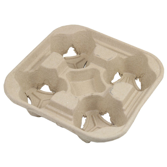 4-Cup Molded Fiber Carrier for 8~32OZ Cups