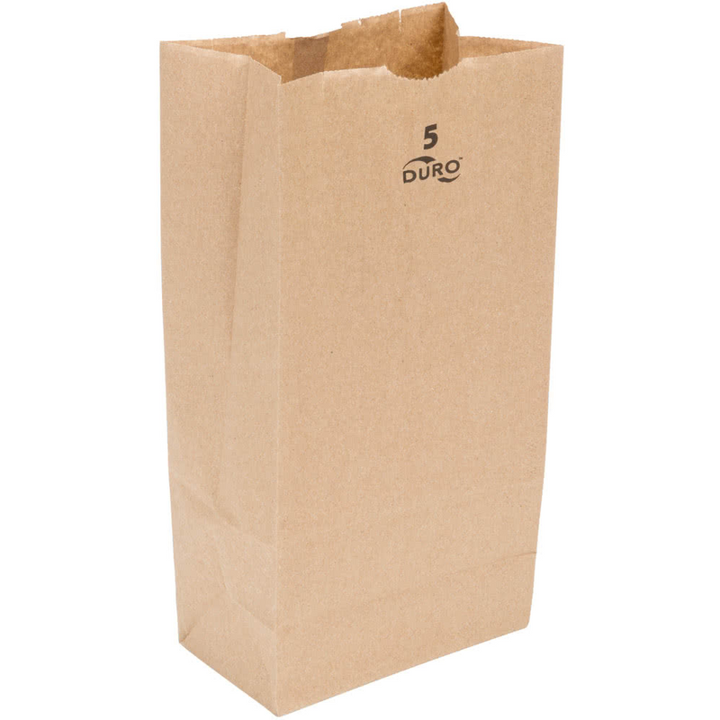 5 LB Kraft Brown Paper Bag 18405, 500/CS