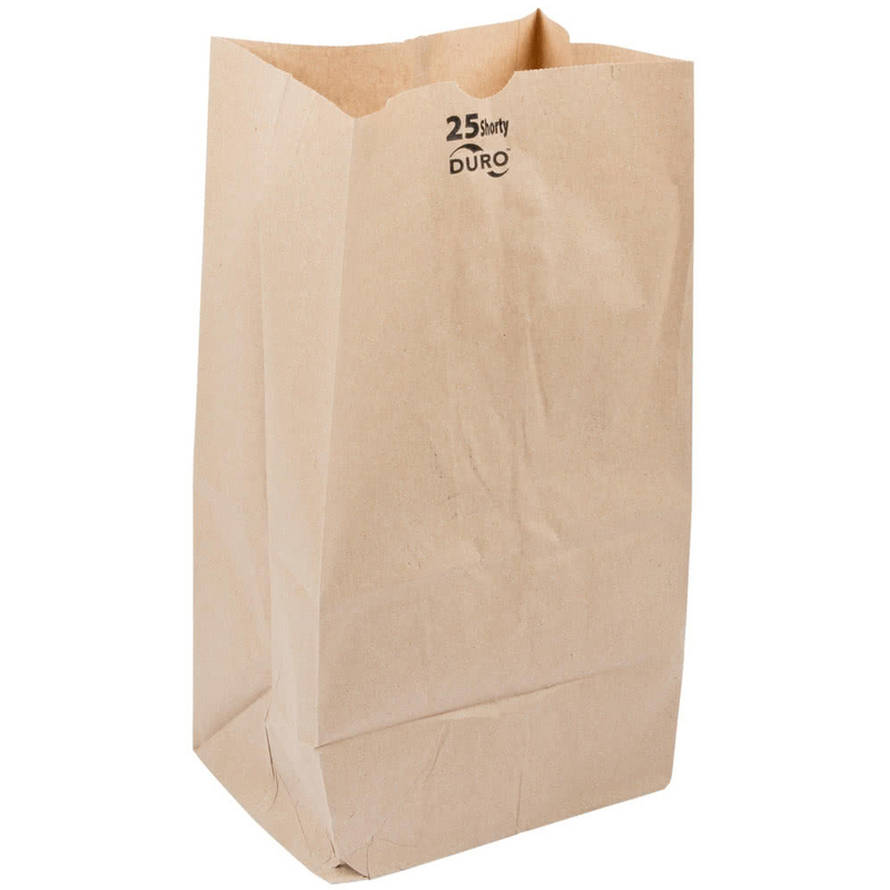 25 LB Kraft Brown Paper Bag (Shorty Heavy)