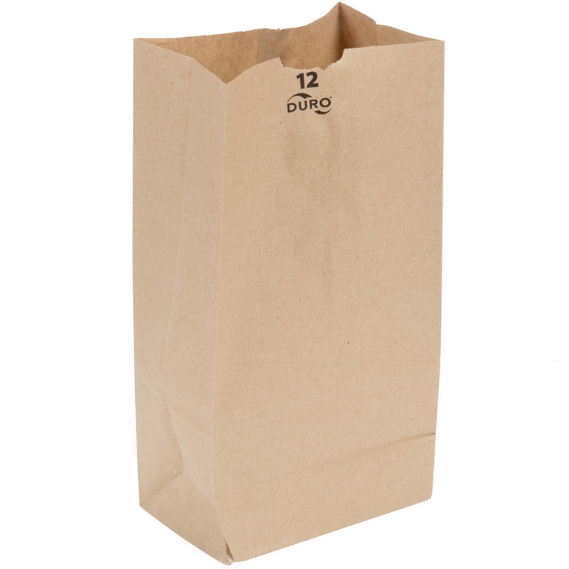 12 LB Kraft Brown Paper Bag (Thin) 18412