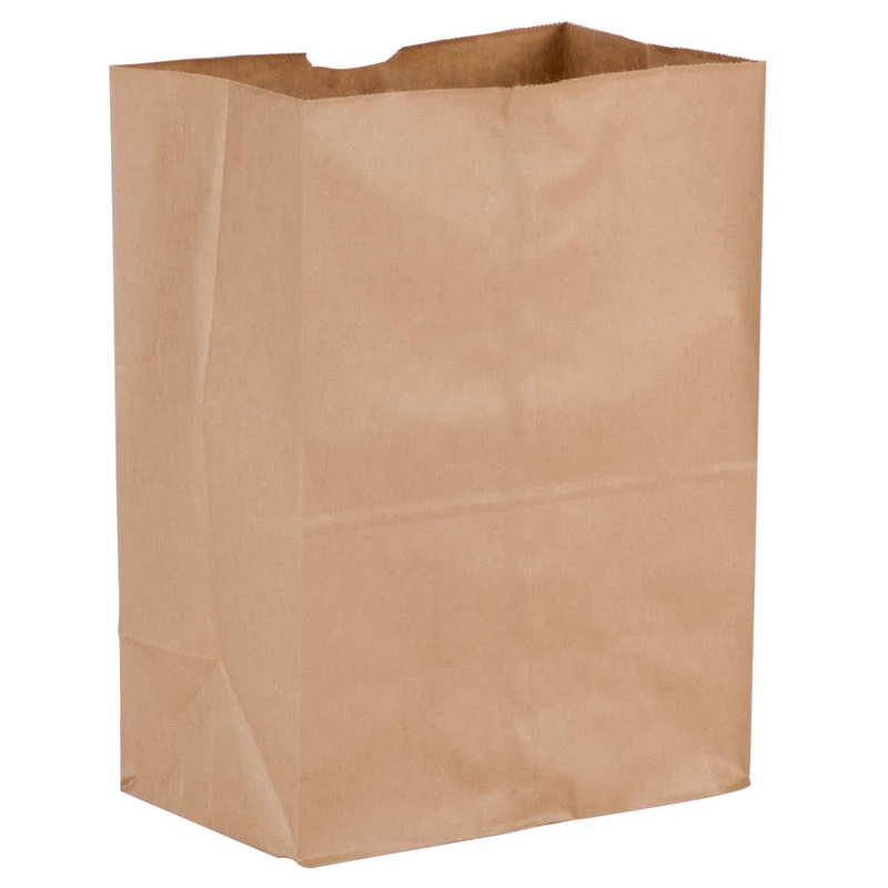 1/8 BBL Shorty Kraft Brown Paper Bag 57