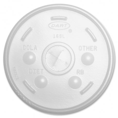 Straw Slot Lid Translucent