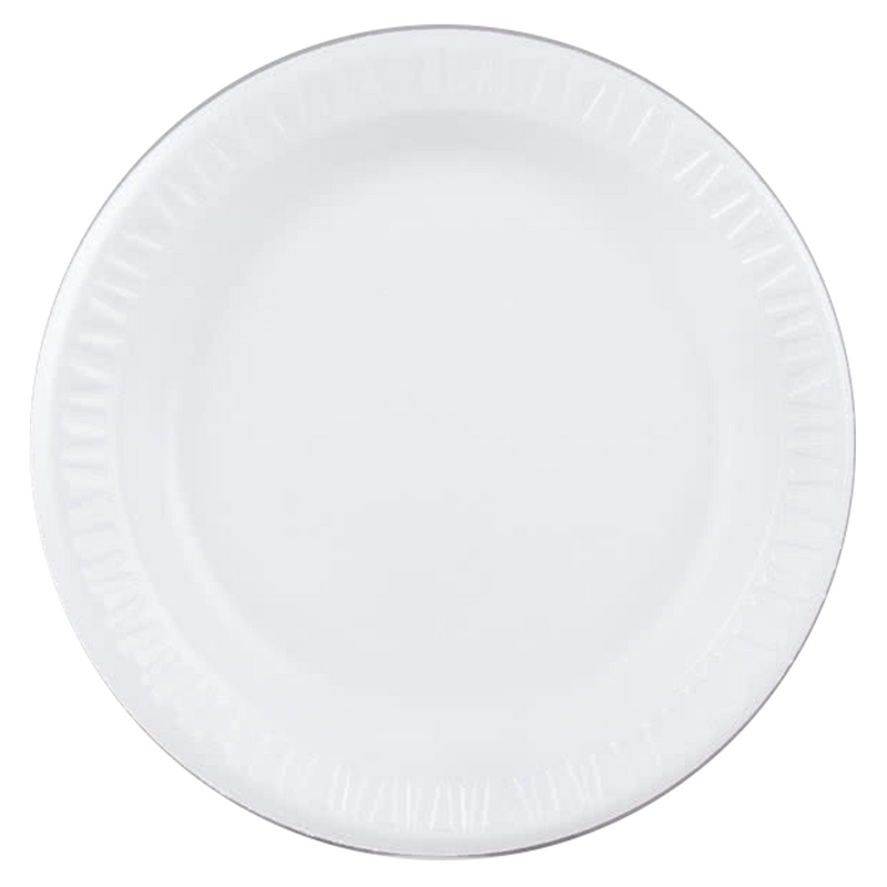Plate Foam White 9" Round  AP9125