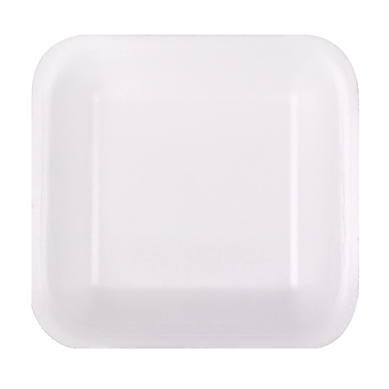 #1 White Supermarket Foam Tray 5.25x5.25x1