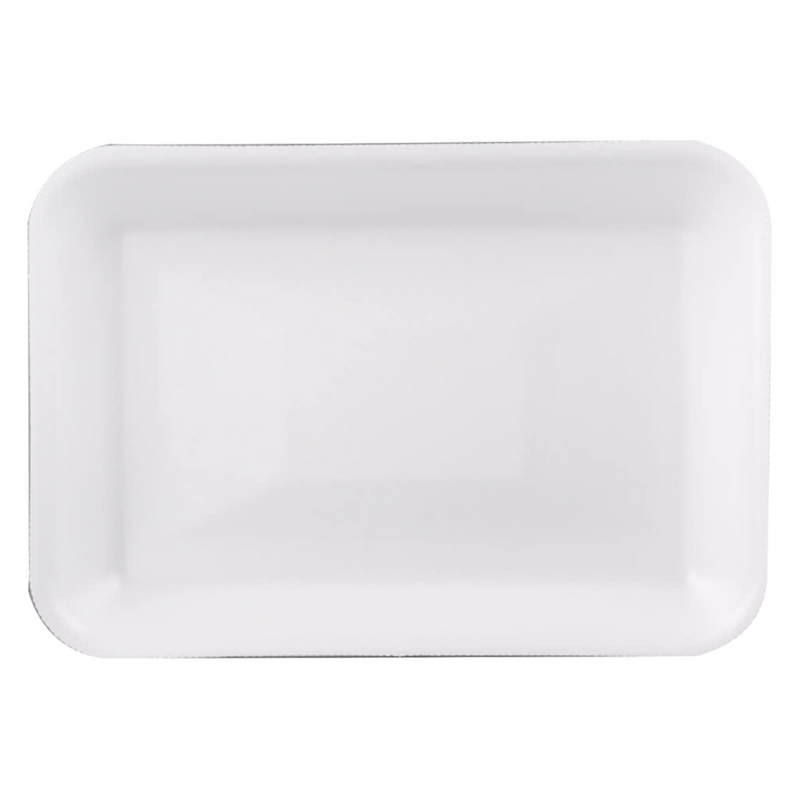 #2 White Supermarket Foam Tray 8.25x5.75 x1
