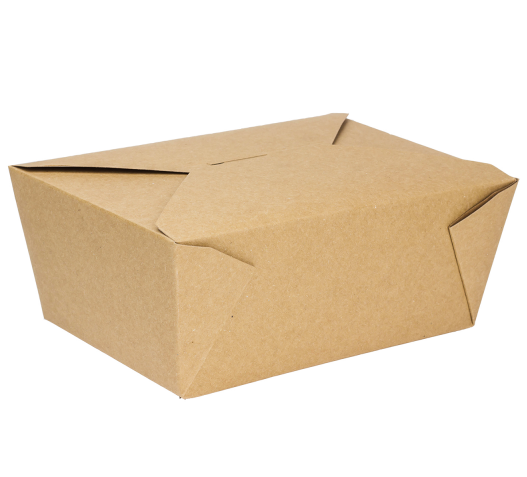 Paper Box #4 Kraft 7.8x5.5x3.5 (110 fl oz)