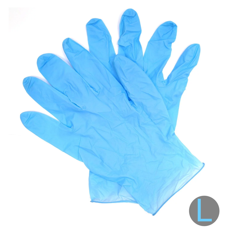 Nitrile Glove Powder Free Blue - Large