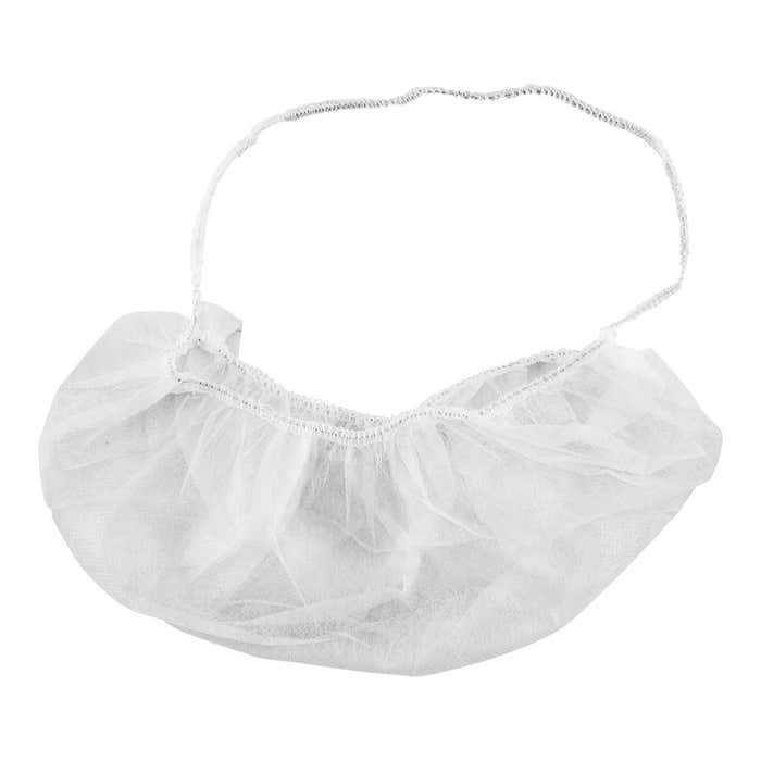 18" Beard Cover Polypropylene White