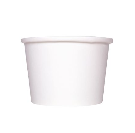 8OZ Gourmet Paper Food Container White
