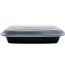 28OZ Rect Plastic Container and Lid