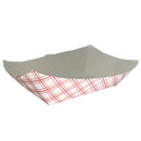 Food Tray 3LB Red Plaid