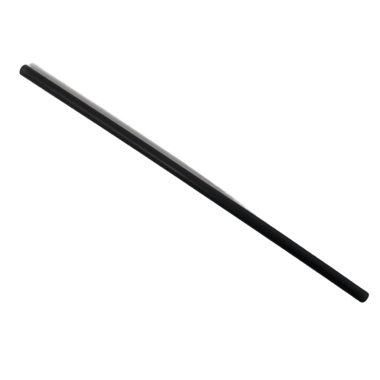 7.75" Unwrapped Black Straws