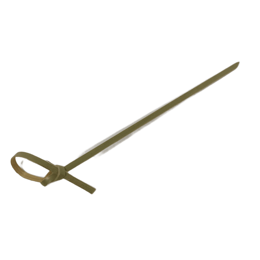Bamboo Skewer 4" Knotted Green