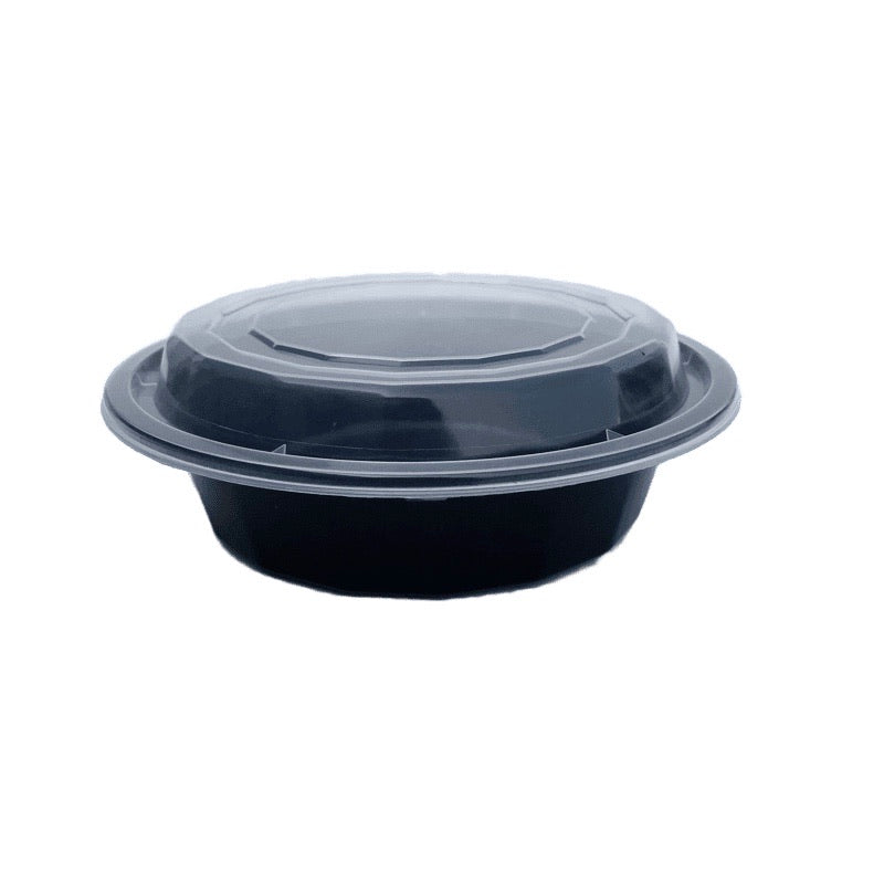 TD F-6016 16OZ Round Plastic Container and Lid
